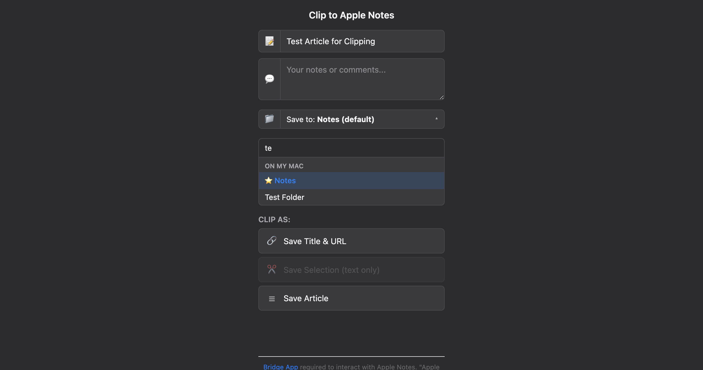 Folder picker with search-as-you-type filtering